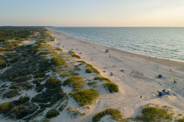 Ventspils Blue Flag Beach, Westküste in Lettland