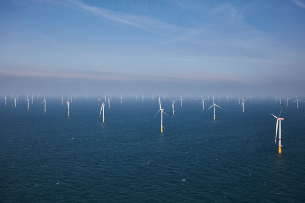 Nordsee-Windpark Hohe See/Albatros von EnBW, 609 Megawatt, Inbetriebnahme 2019