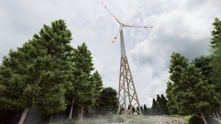 Auch neue Designs wie dieser Gittermastturm aus Holz und Stahl werden Thema in der geplanten Datenbank sein. 