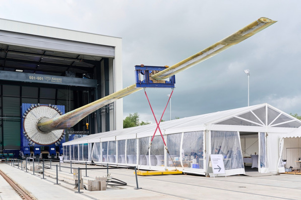 Rotorblätter von 115 Metern Länge und mehr können in Bremerhaven getestet werden.