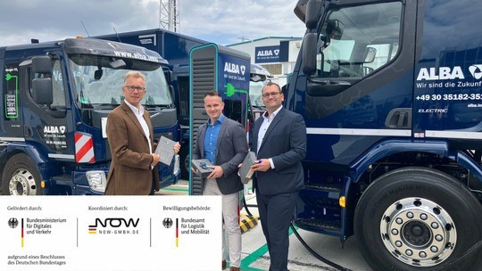Neue E-Lkw von Alba.