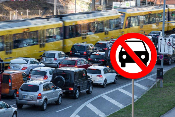 Zu viele Autos? Der Verkehrssektor reißt regelmäßig die Klimaschutzziele.