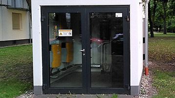  Mit diesem Quartierspeicher wollen die Kölner Forscher die Betriebs- und Abrechnungskonzepte testen.