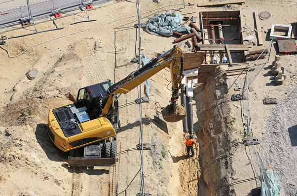  Fernwärme, hier der dafür erforderliche Infrastrukturbau, wird im Rahmen der Wärmewende elementar. 