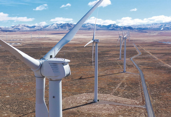 Liberty-Windenergieanlagen des ehemaligen US-Herstellers Clipper.