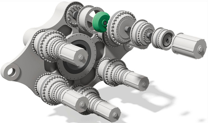 Bearbeitungsstufen (von rechts nach links): Rohling, gewalzt, gehärtet und geschliffen