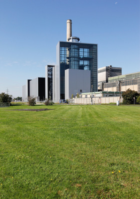 Block Fortuna im Kraftwerk Lausward, seit 2016 bestehendes Gas- und Dampfturbinenkraftwerk
