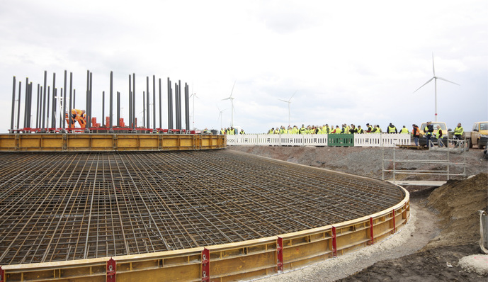 Repowering-Projekt Gevensleben der Landwind-Gruppe mit Bürgerbesuch. Repowering gehört zu den Handlungsfeldern der Windenergie-an-Land-Strategie des Bundeswirtschaftsministeriums.