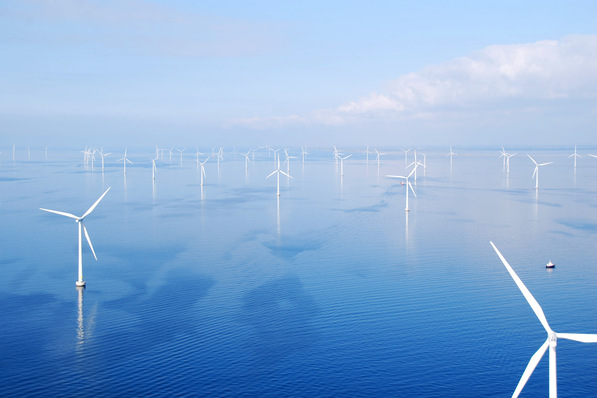 Einer von derzeit 19: Der RWE-Offshore-Windpark Rødsand 2 vor der dänischen Küste.