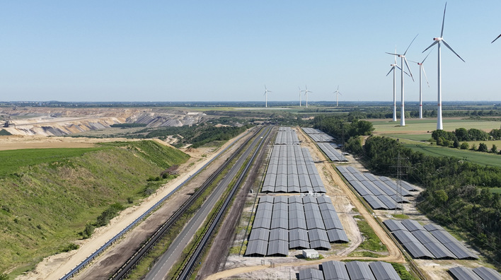 Solarpark Garzweiler und Windpark