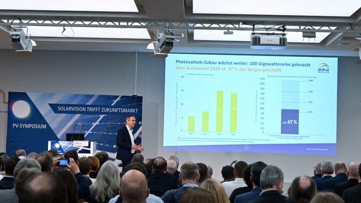 Carsten Körnig vom BSW-Solar formuliert auf dem PV-Symposium die Aufgaben an die nächste Bundesregierung.