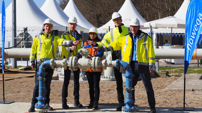 Eröffnung des Abschnitts in Nordhorn. 