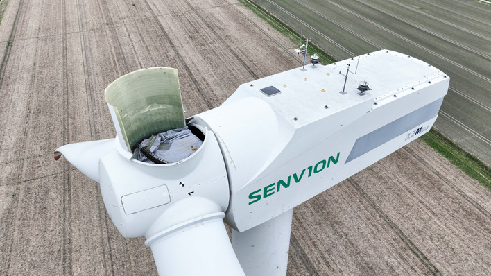 Senvion-Anlagen stehen speziell im Bereich des Blattlagers unter Beobachtung, damit Risse im frühen Stadium entdeckt werden.