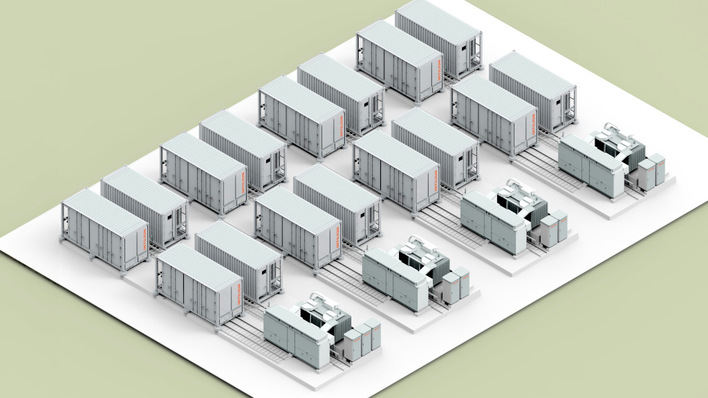 Durch den modularen Aufbau lassen sich die Speichersysteme auf die Anforderungen vor Ort anpassen.