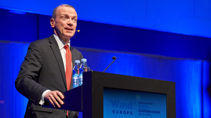 Tauscht Rednerpult gegen Lehrerpult: Giles Dickson, CEO Windeurope