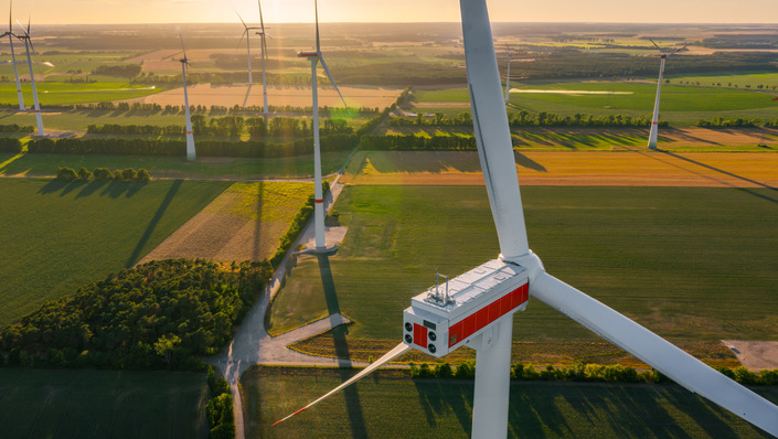 VSB-Windpark Elster nach dem fertig gestellten Repowering