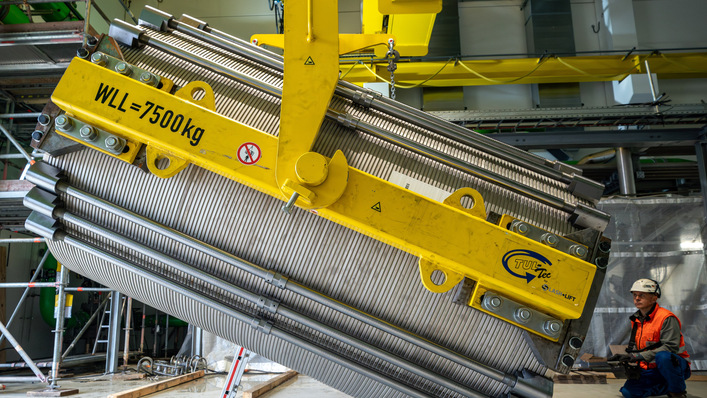 Elektrolyse-Stacks im Energiepark Bad Lauchstädt. 