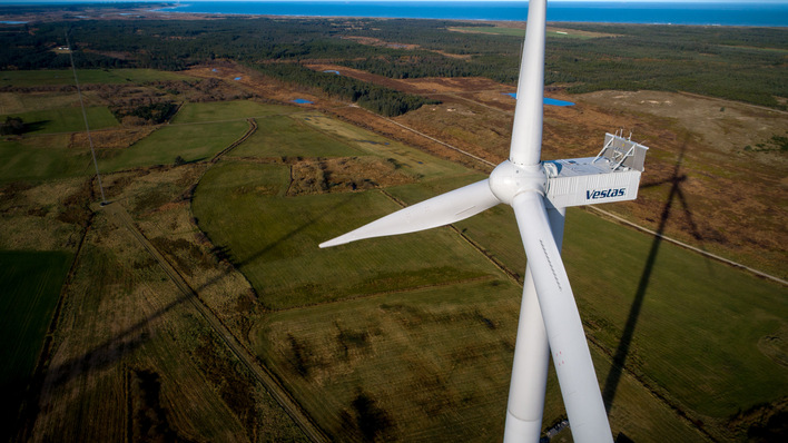 © Vestas V172-7.2 MW - Prototyp der Vestasanlage im dänischen Windtestfeld Østerild - Windturbinenhersteller wie Vestas verzeichnen stark ansteigende Auftragszahlen.