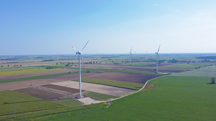 RWE-Windpark im polnischen Żnin.