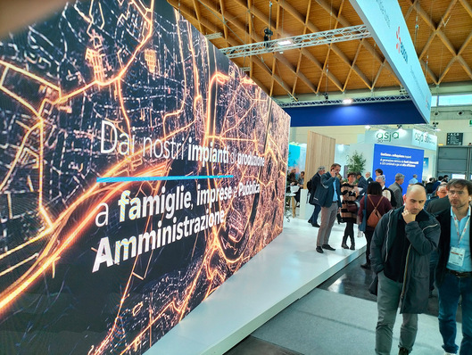 Messe Key im März 2025 in Rimini, Stand von Energieversorger Edison
