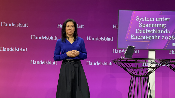 Bundeswirtschaftsministerin Katherina Reiche beim Handelsblatt-Gipfel 2026.