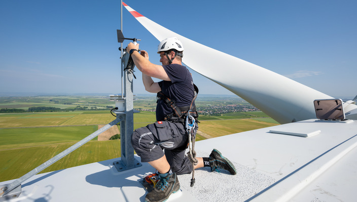 Wartung Windkraftanlage