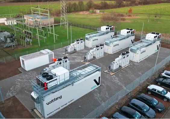 Der Großspeicher liefert 20 Megawattstunden und verfügt über eine Leistung von 9,5 Megawatt.