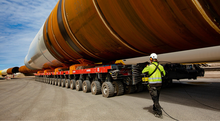 Monopile-Fertigung bei Sif, 2025 war Sif zweiterfolgreichster Zulieferer bei den Monopileerrichtungen in europäischen Offshore-Windparks.