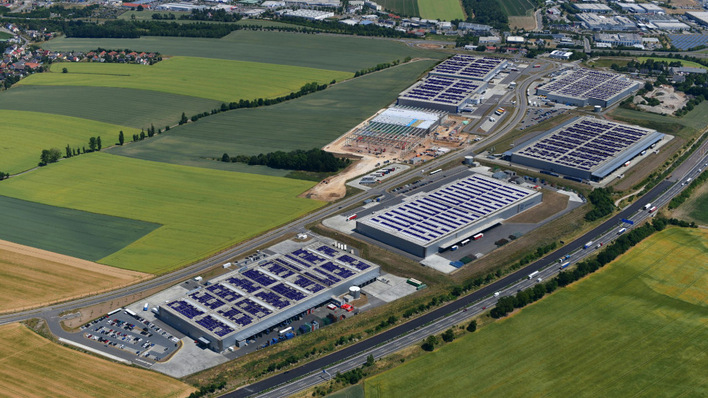 Si wird der Logistikpark Meerane aussehen, wenn das Energiesystem fertig ist.