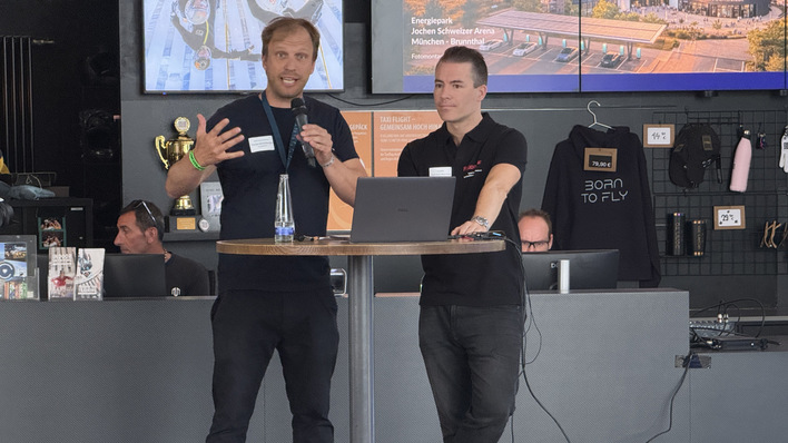 Florian Schönberger, CEO der Vispiron Energy Group (links), und Max Münnicke, Head of Sales Photovoltaics and Battery Storage bei Huawei Digital Power.