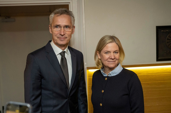 Früher: Nato-Generalsekretär Jens Stoltenberg, Schwedens Oppositionschefin Andersson