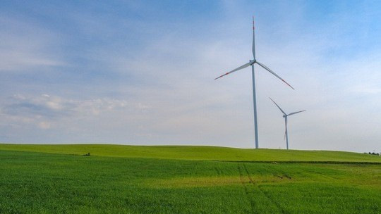 Windpark in Klincz, Polen