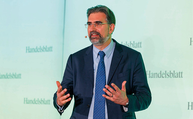 Thomas Perkmann, Vorstandsvorsitzender der Westfalen-Gruppe, beim Handelsblatt-Wasserstoff-Gipfel in Berlin