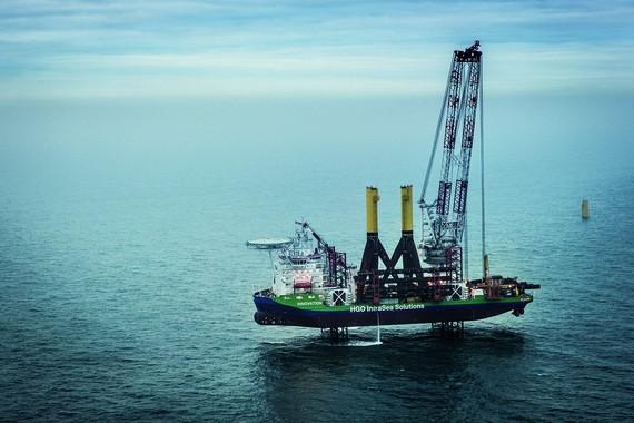 Global Tech Offshore | Im Bau befindlicher Windpark Global Tech 1 in der Nordsee