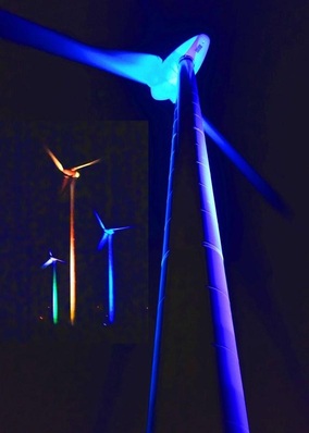 Lichtkunst von Gisela Meyer-Hahn.