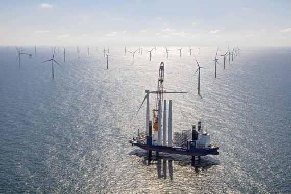 Gemini | Der niederländische Windpark Gemini, 600 Megawatt (MW) rund 85 Kilometer vor der Küste der Stadt Groningen. Die 150 Windenergieanlagen von Siemens Gamesa mit je vier MW Leistung waren offiziell im Mai 2017 in Betrieb gegangen.