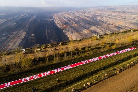 Hambacher Tagebau 2 | Hambacher Tagebau und Protestaktion von 2017