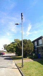 Prototyp Windrotor Straßenlaterne | Prototyp der winbetriebenen Straßenlaterne