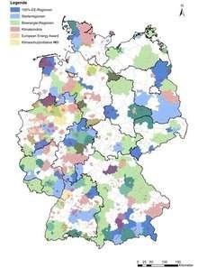 Map of 100 percent projects