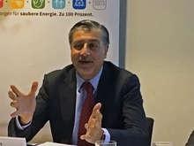 Adnan Z. Amin, Generaldirektor der IRENA, während eines Hintergrundgesprächs in Berlin