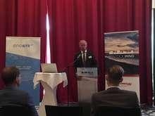 BWE-Präsident Hermann Albers bei der 7. Rostock Wind von Eno Energy.