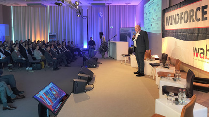 WAB-Geschäftsführer Markus Nölke bei der Windforce 2026