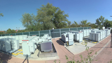 Die Anlage in Halle an der Saale hat eine große Bedeutung für die Energiewende in der Region.