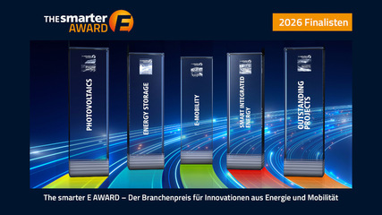 Die The smarter E Awards werden in fünf Kategorien vergeben. Die Finalisten für die Kategorie Photovoltaik stehen fest.
