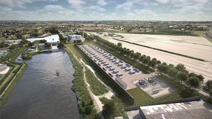Der neue Großspeicher in Hamburg wird Ende 2028 ans Netz gehen.