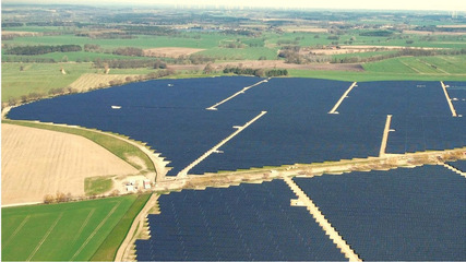 Die drei Großanlagen, die im Norden von Polen entstehen, speisen ihren Strom ins Hochspannungsnetz ein.