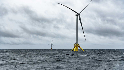 Pilotprojekt einer schwimmenden 3,6-Megawatt-Anlage mit Tetra-Spar-Fundamentdesign im Testgebiet des MET Centre vor Norwegen